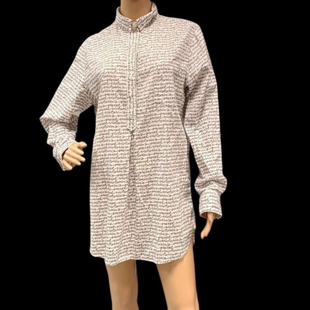 VICTORIA'S SECRET Women's Sleep Shirt Pajama 100% Cotton Sz M